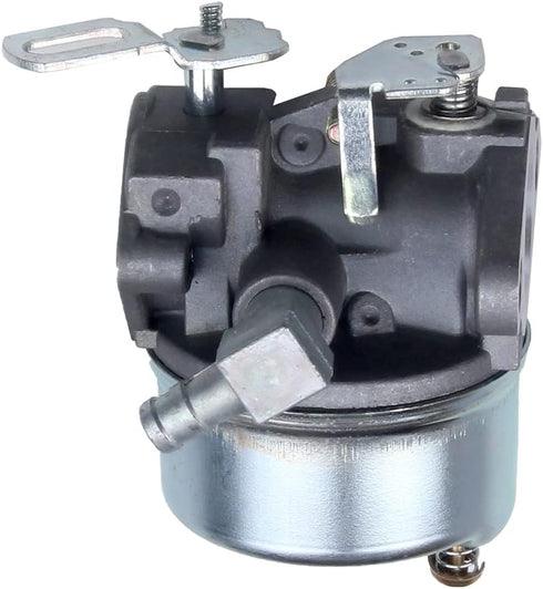 New Carburetor Spark Plug Kit Compatible with Tecumseh OHSK70 OH195SA 5.5hp 7hp Engine Snowblower Replaces 640298 932036 932504 ST524...