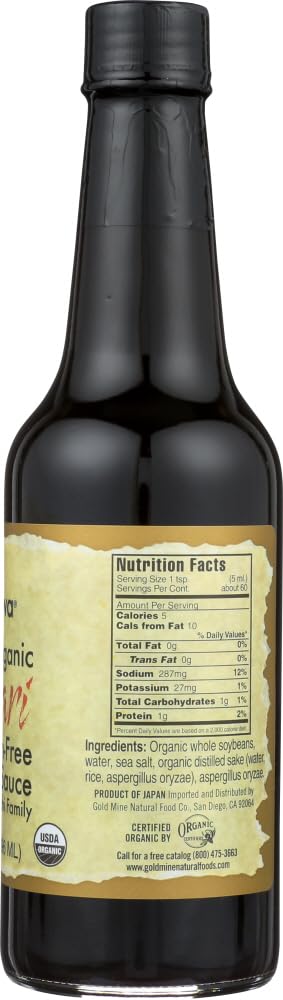 Ohsawa Organic Tamari, 100% Wheat-Free, Traditionally Brewed in Cedar Kegs for Extra Flavor - Japanese Soy Sauce, Low - Sodium, Gluten-Free, Vegan...