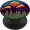 Retro Sunset Pine Trees & Mountain Scene PopSockets Adhesive PopGrip...