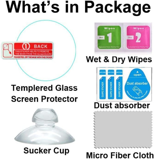 Tempered Glass Screen Protector Compatible with KOSPET TANK T2, AMAZTIM T2 1.43” Man’s Rugged Round Smart Watch, 4pcs, 9H...