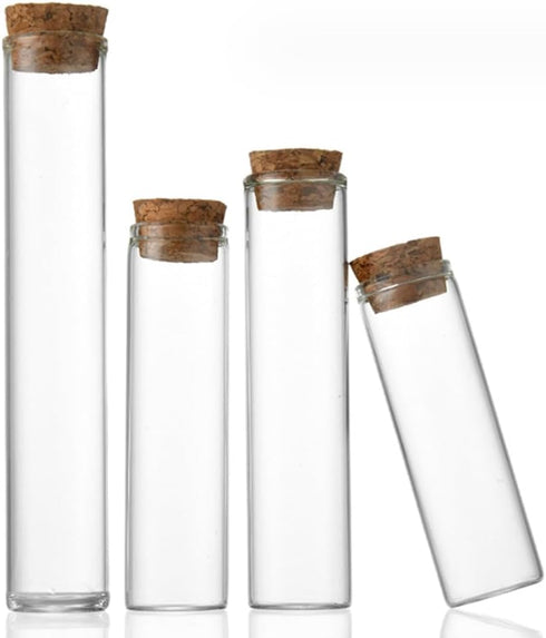 12Pcs 15ML 0.5OZ Mini Glass Bottles Small Tubes Jars Test Tube with Cork Stopper Wish Bottles Message Bottles Tiny Glass Vials Jars for DIY Craft ...