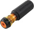 Klein Tools 32287 Insulated Screwdriver, 2-in-1 Screwdriver Set with Flip Blade, #1 and #2 Square Tips, Double-Ended Blades...