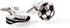 Soccer Ball and Cleats Shoe Pair Cufflinks in a Presentation Gift Box & Polishing Cloth...