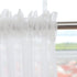 ABCHOME Sheer White Curtains 84 Inches Long Window 2 Panels Sheer Curtains 15 Colors Clear White Beige Grey Purple Pink Size 63 72 95 108 145 Long...