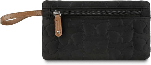 MOMIGO Teething toys Bag - Baby Pacifier Bibs Organize storage Pouch Cover bags for Travel Outdoor (Black)...