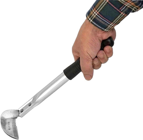 Japanese Weeding Sickle Heavy Duty 3.5" Japanese Stainless Steel Blade, Made in Japan, Light Aluminum Handle Garden Sickle Tool, Weeder Grass Sick...
