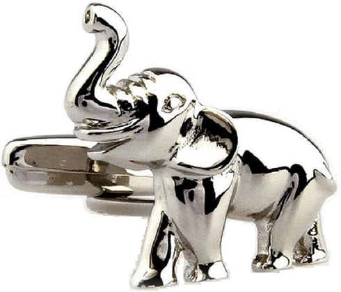 Elephant Pair Cufflinks in a Presentation Gift Box & Polishing Cloth...