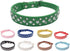 10"-24" Length Custom Leather Small Dog Collar Cat Collar with Crystal Rhinestone Bling(White,XS)...