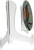 BANBERRY DESIGNS Clear Acrylic Easels - 5" H Fixed Position - Tabletop Display Stand for Plates, Pictures, Books, Plaques, Tiles, Canvas Art, Tabl...