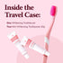 Natural Whitening Travel Kit - Medium Toothbrush & Fluoride Free Toothpaste for Teeth Whitening I Travel Toothbrush & Travel Toothpaste I Toothbru...