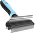 Dog Brush and Cat Brush – 2 Sided Pet Grooming Tool for Deshedding, Mats & Tangles Removing – No More Nasty Shedding and Flying Hair...