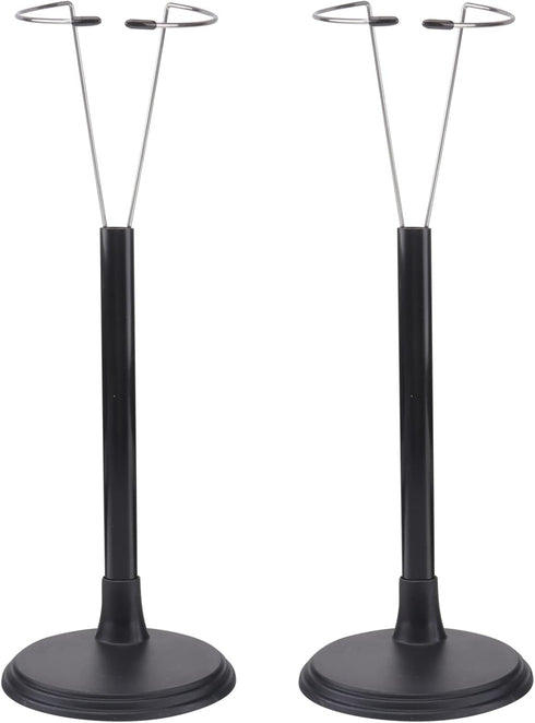 jojofuny Doll Stands for 12- inch Dolls, 2pcs Black Action Figure Stand Portable Fashion Dolls Organizer Display Bracket Doll Holder for Home Deco...