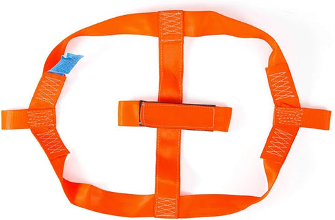 Universal Motorcycle Rear Wheel Transport Tie Down Strap in Orange...