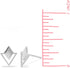 Boma Jewelry Sterling Silver Geometric Diamond & Triangle Stud Earrings...
