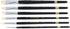 Transon Paint Brush Set 6pcs Art Painting Flexible Bristle for Acrylic Watercolor Gouache Oil Leather Canvas and Face Painting...
