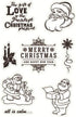 Merry Christmas Theme Clear Stamps, Silicone Rubber Stamp Cards for DIY Christmas Scrapbooking Card Making Decoration Scrapbooking Album Supplies ...