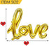 Large Gold Foil LOVE Balloons Banner,42 Inch Mylar Foil Letters Balloons for Wedding Bridal Shower Anniversary Mothers' Day Engagement Party Decor...