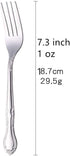 Stainless Steel Kitchen Dinner Forks 12-Piece Dinner Fork Set 7.3-inch Stainless Steel Table Forks Classic Flatware Silverware Sets Cutlery Utensi...
