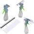 3 in 1 Window Cleaner Squeegee,Microfiber Window Washer,Glass Cleaning Tool Wiper with Spray Bottle for Home Window, Car Window...