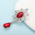 Kercisbeauty Blue Rhinestones Small Silver Brooch for Unisex Women Men Dress Suit Brooches Pin Bling Jewelry for Special Occasion...