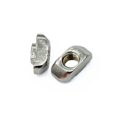 30 Series 1/4"-20 Threaded Standard Steel Drop in T-Nut, Drop in T-Nuts Accessory Hardware Nuts for 30 Series Aluminum Extrusion Profiles Rail, 20...