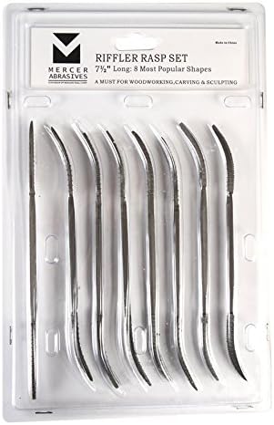 Mercer Industries BCRIFS Riffle Rasp Set, 7-1/2", 8-Piece...