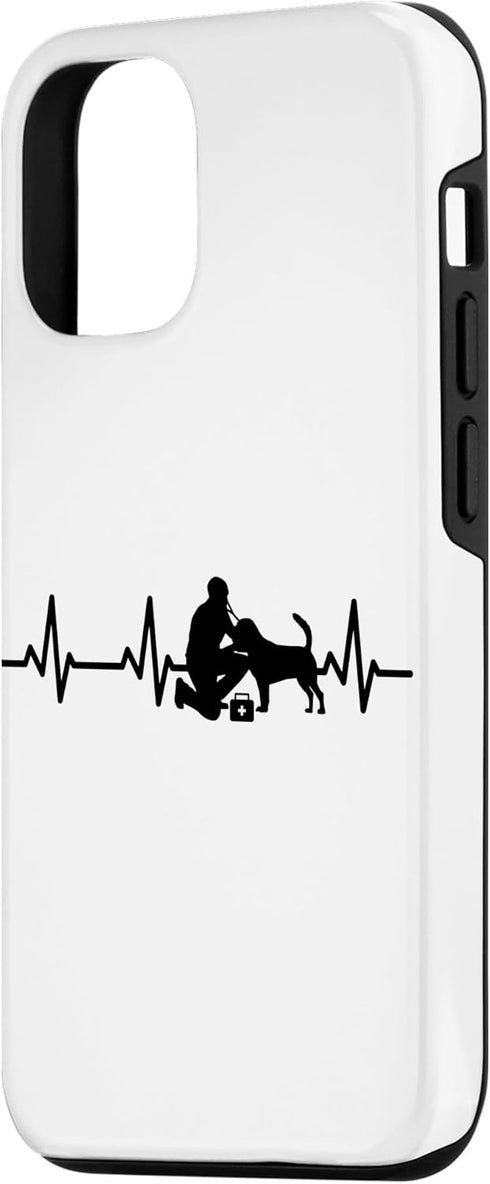 iPhone 15 Pro Veterinarian ECG Heartline Veterinary Assistant Pet Health Case...