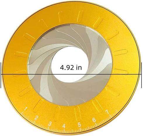 Circle Drawing Maker, Adjustable Rotary Circle Template Measuring & Drawing Ruler, Aluminum Alloy + Stainless Steel Drafting Ruler Measurement Too...