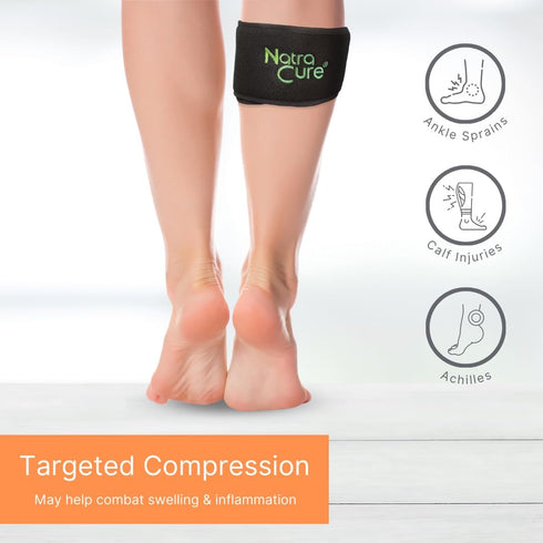NatraCure Cold Therapy Wrap w/ 20" Strap - 2 Pack (Small Reusable Gel Ice Pack Compress for Injuries and Pain Relief, Hand, Arch of Foot, Wrist, E...