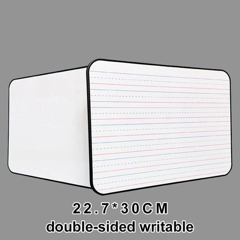 Dry Erase White Board Double-Sided Whiteboard with Lines and Blank Surface for Kids Answer Paddle 9" x 12" 1Pcs...
