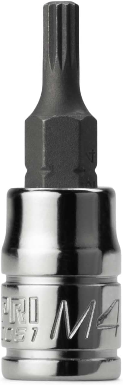 Capri Tools 30051 XZN 4mm Triple Square Bit Socket with 1/4-Inch Drive...
