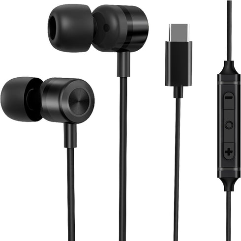 EP-06 USB Type C Earbuds in-Ear Wired Earphones,Built-in HD Microphone Magnetic Headphones, Clear Sound Quality bass Noise Cancelling Ear Buds......