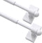 Turquoize Magnetic Curtain Rod 2 Pack Magnetic Curtain Rods For Metal Doors With Adjustable Length from 09 inch to 16 inch with Petite Ball for Sm...