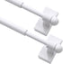 Turquoize Magnetic Curtain Rod 2 Pack Magnetic Curtain Rods For Metal Doors With Adjustable Length from 09 inch to 16 inch with Petite Ball for Sm...
