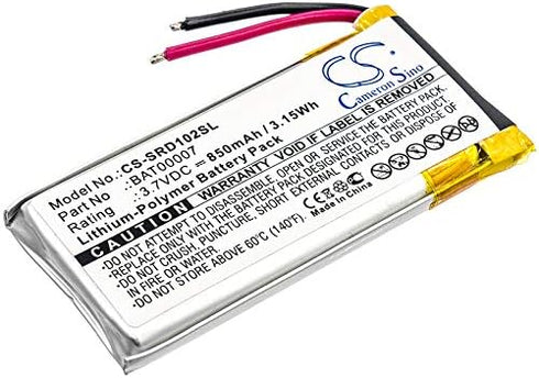 BAT00007 Battery Replacement for Cardo Scala Rider Packtalk, Packtalk Duo, SRPT0102, Require Soldering...