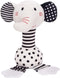Baby Toys 0-12 Months, Black and White Newborn Toys, Soft Plush Rattle Stuffed Animal Toy with Teether and Sound, Developmental Hand Grip Toys (El...