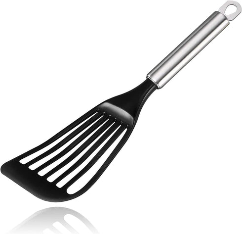 Tenta Tenta Kitchen Fish Spatula for Kitchen Use,Iron fish -Slotted Kitchen Spatula -Wide Thin Spatula with European Nylon Blade- Egg Flipper Uten...