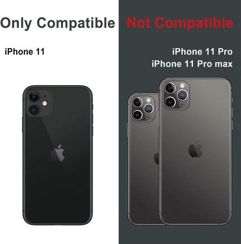 TORU MX Slim for iPhone 11 Magnetic Case, Compatible with Magsafe, Hybrid Transparent HD Clear Case with Detachable Wrist Strap, Scratch Resistant...