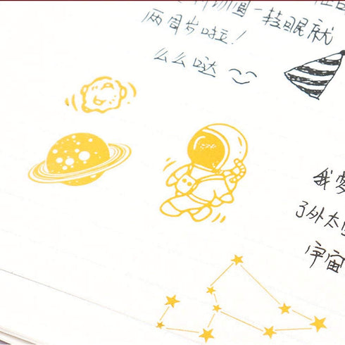 Gold Stamping Stickers for Kids & Toddlers 8 Sheets 400+ Gilding Peel-Off Stickers for Scrapbooking Bullet Journal Including Outer Space,Leaves,Sn...