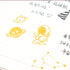 Gold Stamping Stickers for Kids & Toddlers 8 Sheets 400+ Gilding Peel-Off Stickers for Scrapbooking Bullet Journal Including Outer Space,Leaves,Sn...