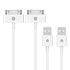 JETech USB Sync and Charging Cable Compatible iPhone 4/4s, iPhone 3G/3GS, iPad 1/2/3, iPod, 3.3 Feet, 2-Pack......