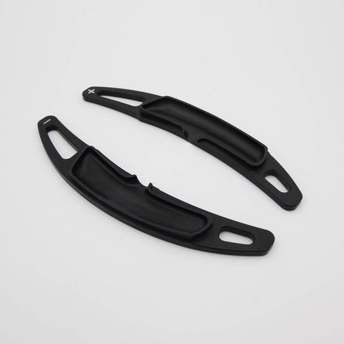 SANRILY Black Aluminum Steering Wheel Paddle Shifter Extension Fit for Porsche Panamera Macan Cayenne 911 718 918 Spyder Boxster,2018 Panamera(New...