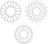 HONEYSEW 300PCS Paper Piecing Shapes Acrylic Quilt Templates Quilting Patchwork Piecing Craft for Sewing...