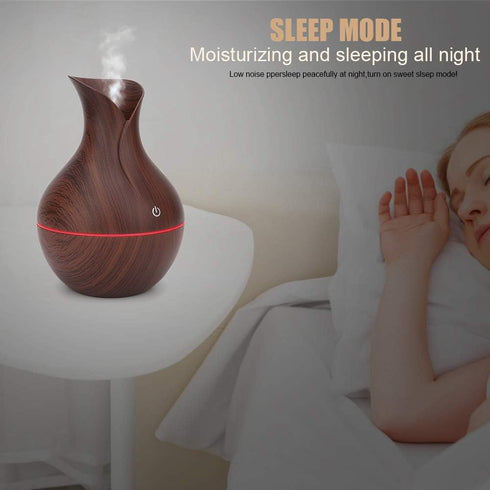 Humidifiers High Capacity Cool Mist Humidifier,for Bedroom,Babyroom, Living Room, Humidifiers (Dark Wooden Grain)...