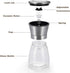 Salt and Pepper Grinder Set of 2, Premium Stainless Steel Spice Mill with Adjustable Coarseness, Ceramic Blades, Refillable Glass Body with 60Z ca...
