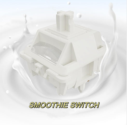 Gateron Smoothie Keyboard Switches,Creamy 5-Pin Switches,Factory Pre-lubed Switches,40gf White Switches Keyboards,Compatible with RGB LED,Suitable...