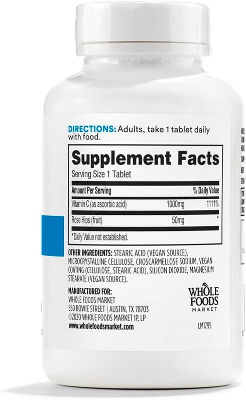365 by Whole Foods Market, Vitamin C High Potency with Rosehips, 100 Tablets...