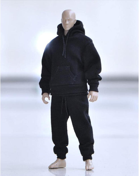 Yiju 3X 1:12 Man's Sweatshirt Outfit,1/12 Scale Figure Doll Clothes,Pants+Hoody Outfit Costume for 6 inch Action Figure Clothes Toy...