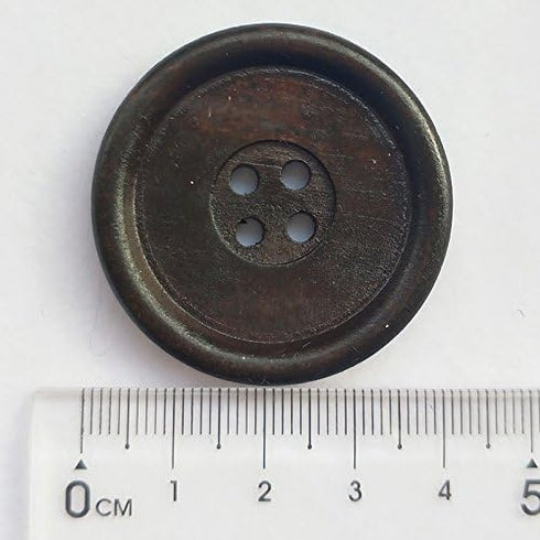 Chenkou Craft 30pcs Big Size 40mm 1 1/2" Round Wood Buttons 4 Holes Craft Sewing Button (Mix)...