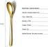 Gold Demitasse Espresso Spoons, 5.5'' Mini Coffee Spoons, Stainless Steel Small Spoons,Tea Spoons for Dessert, Set of 6, Dishwasher Safe...